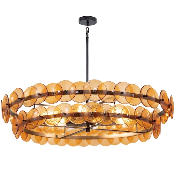 Maxim Lighting Loren 42'' Chandelier, Gunmetal 21824AMGM - main
